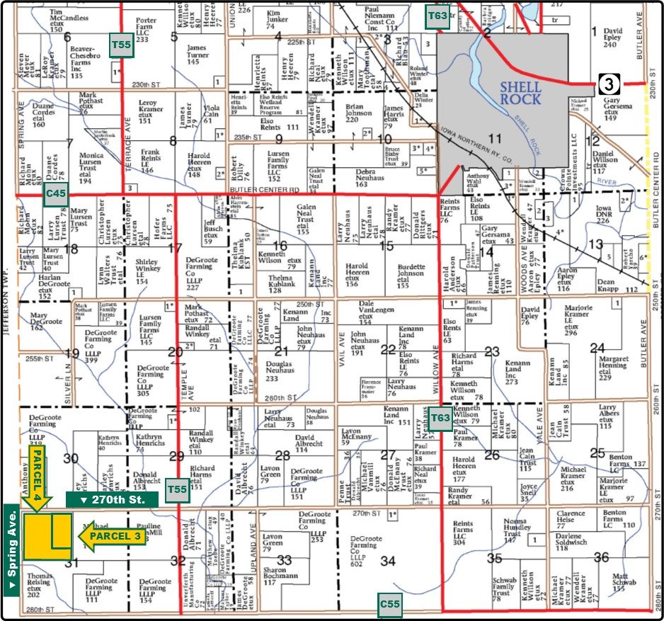 Image for Sale Pending - Black Hawk & Butler Co., IA - 280.37 Ac., m/l (050-1068)