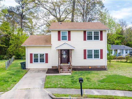 Image for RECENTLY UPDATED - 3 BR/2.5 BA Colonial Home - Located on Cul-de-Sac - Wythe Heights Subdivision - 3613 Fairfax Dr., Hampton, VA 23661