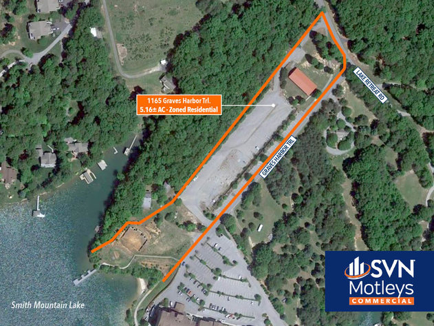 Image for Smith Mountain Lake | 5.16 ± AC | Lakefront – Longview | Zoned Residential | Pavilion | Pier | Paved Parking Lot | Accelerated Sale | Bid Live or Online | Property # 1 of 7