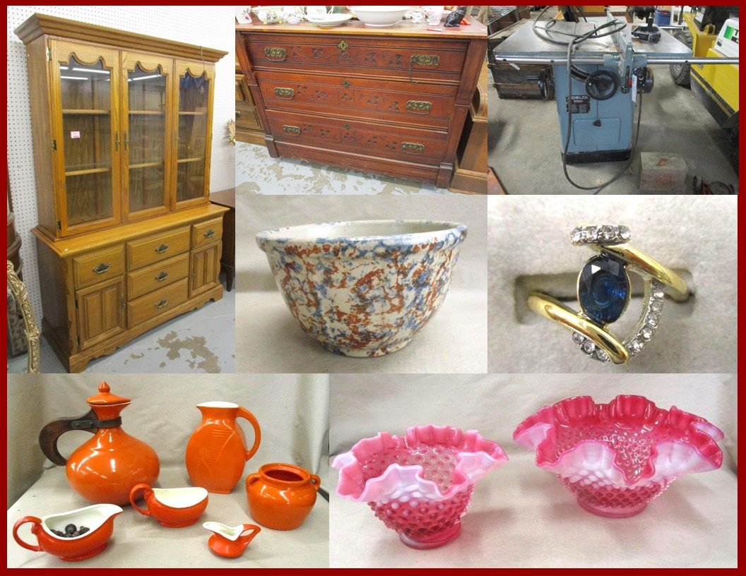 Image for Furniture, Fine glassware and Antiques (pink tag)