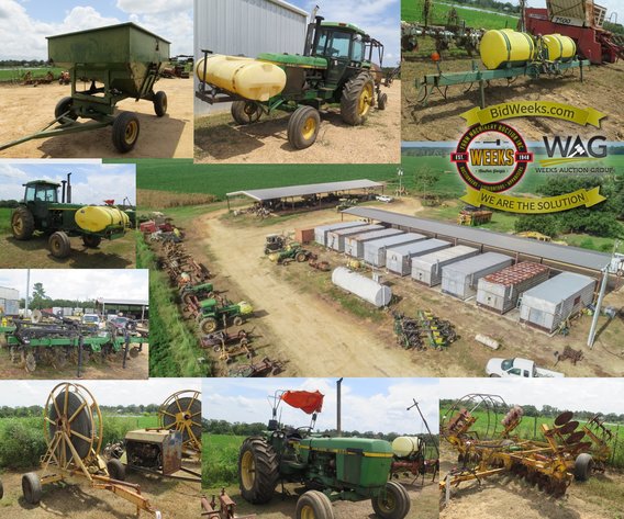 tobacco equipment auctions DECLOET SEMI AUTOMATIC 4 ROW HARVESTER Jason Aycock Auctioneering, INC Auction