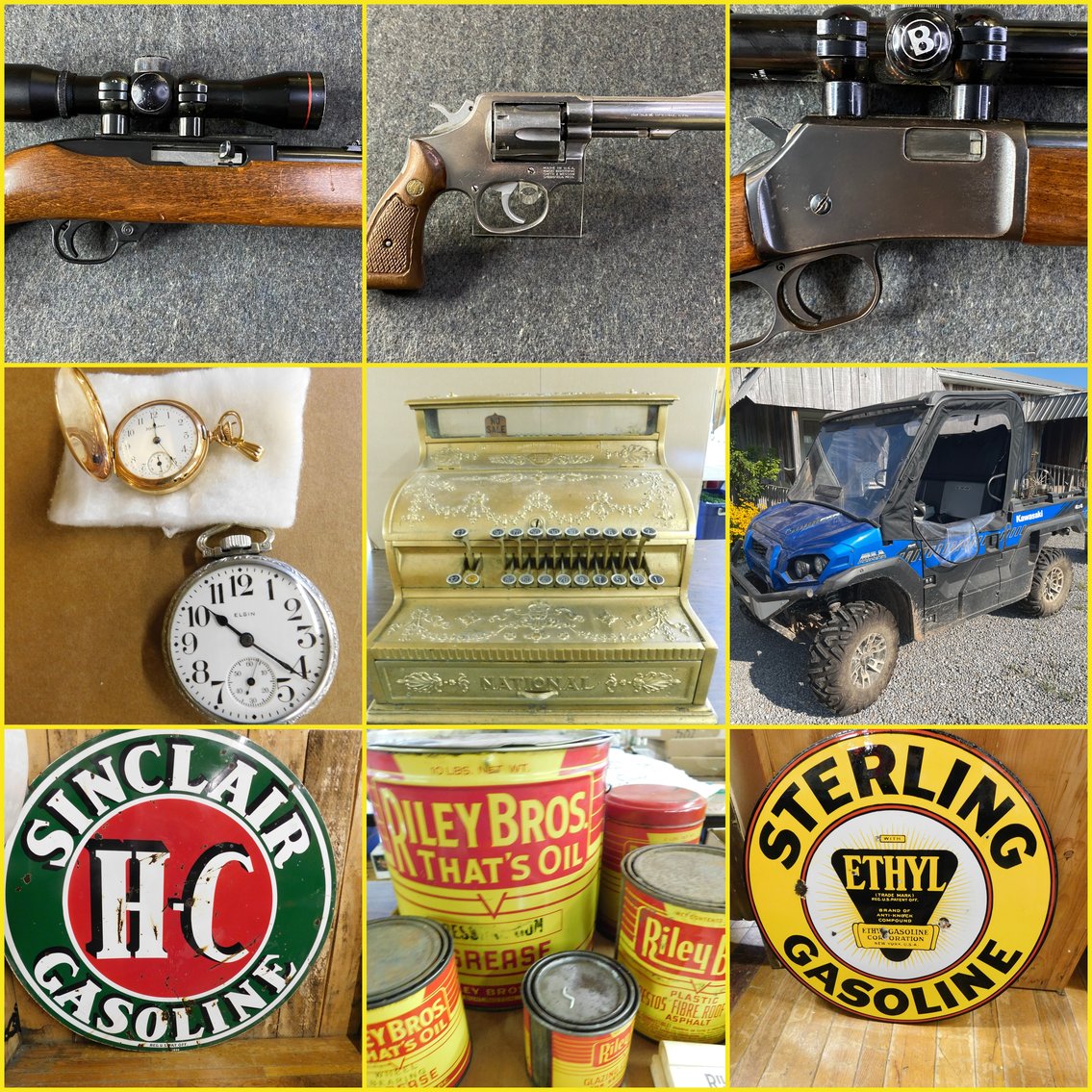 Jane Lew, WV Huge Evening Auction! 200 Guns, Ammo, Advertising Signs