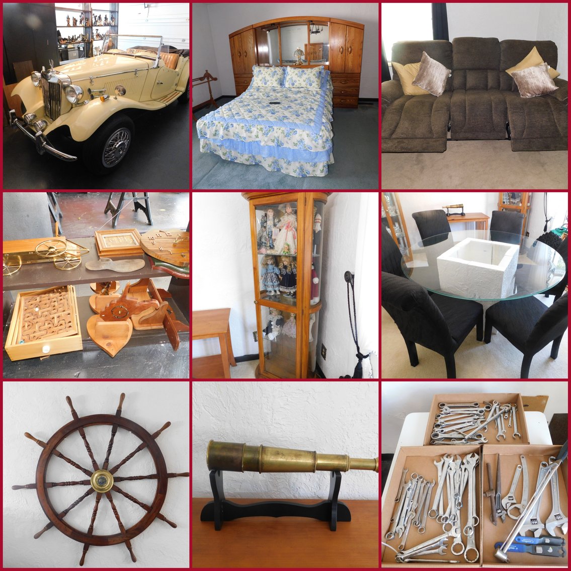 Image for Fairmont, WV – Online Moving Auction! ’52 Duchess Roadster, Like-New Modern Furniture, Craftsman Tools, Décor items, and more!