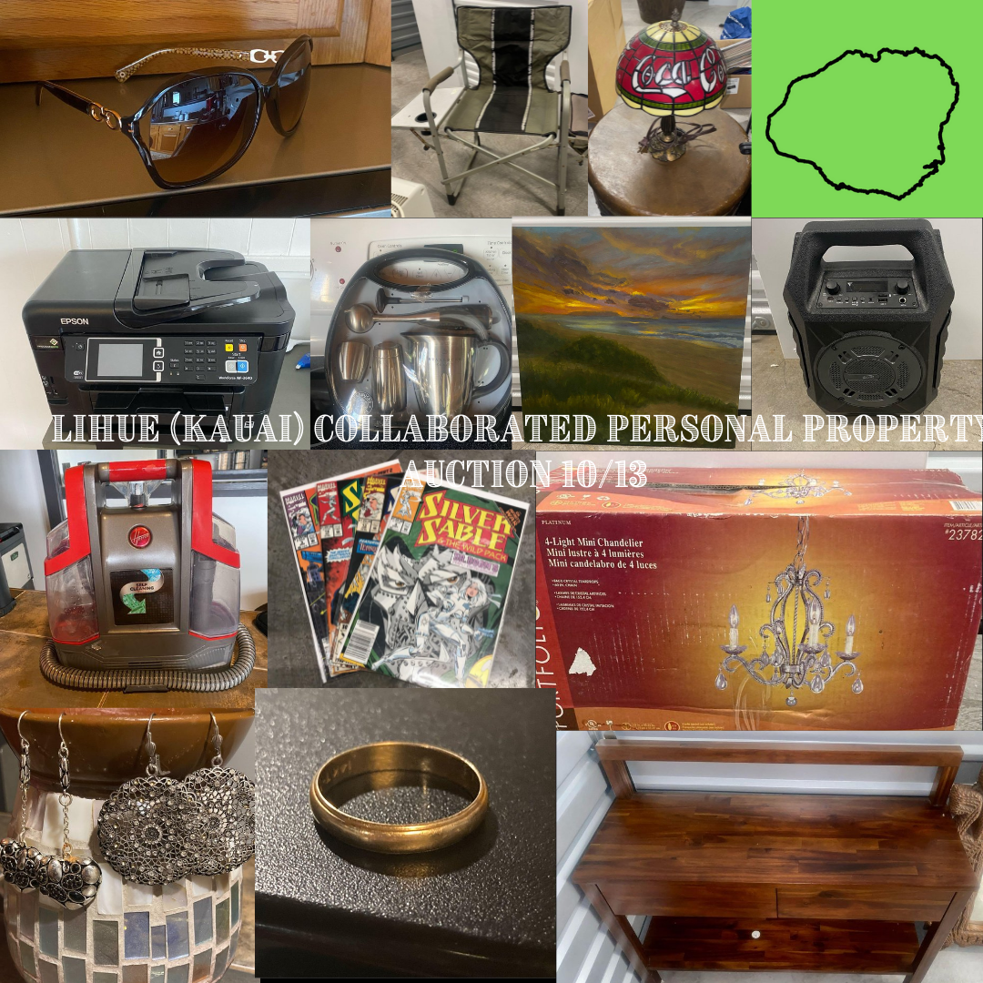 Image for Lihue (KAUAI) Collaborated Personal Property Auction 10/13