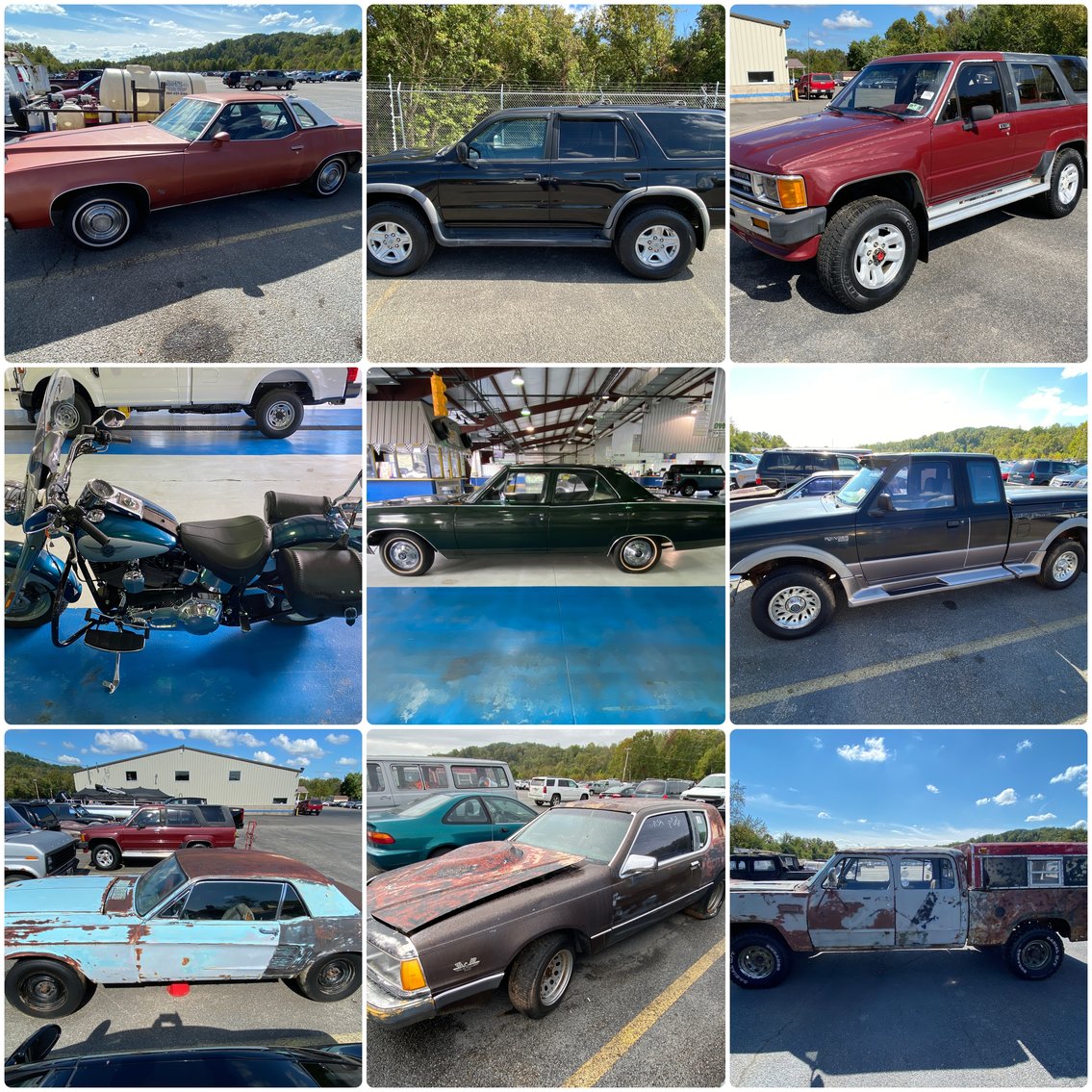 Image for Saint Albans, WV – ‘68 Plymouth Satellite, ‘99 & ‘88 Toyota 4Runners, ‘04 H-D Fat Boy with Trike Kit, and More!