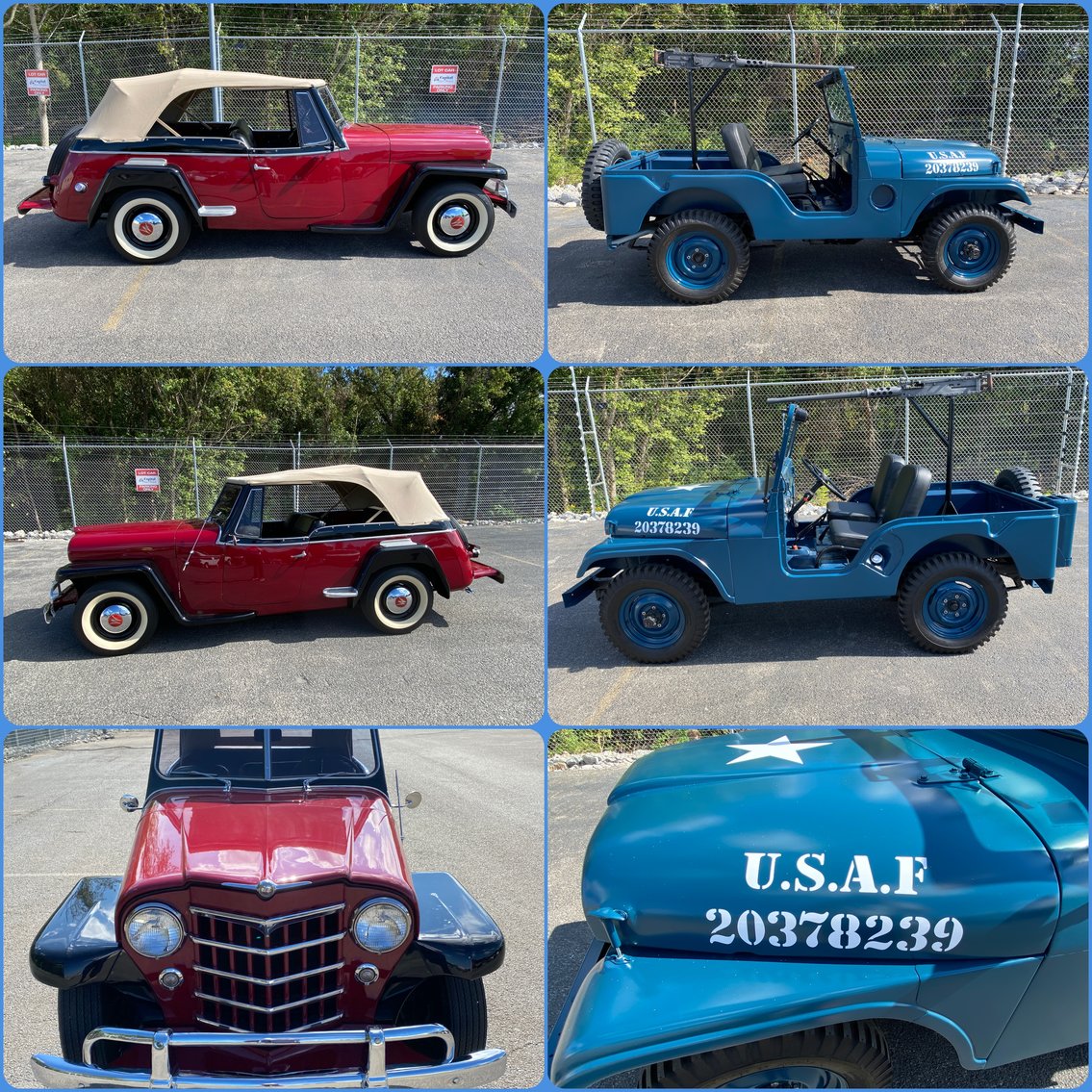Saint Albans, WV ‘50 Willys Jeepster Convertible & ‘56 Jeep Willys