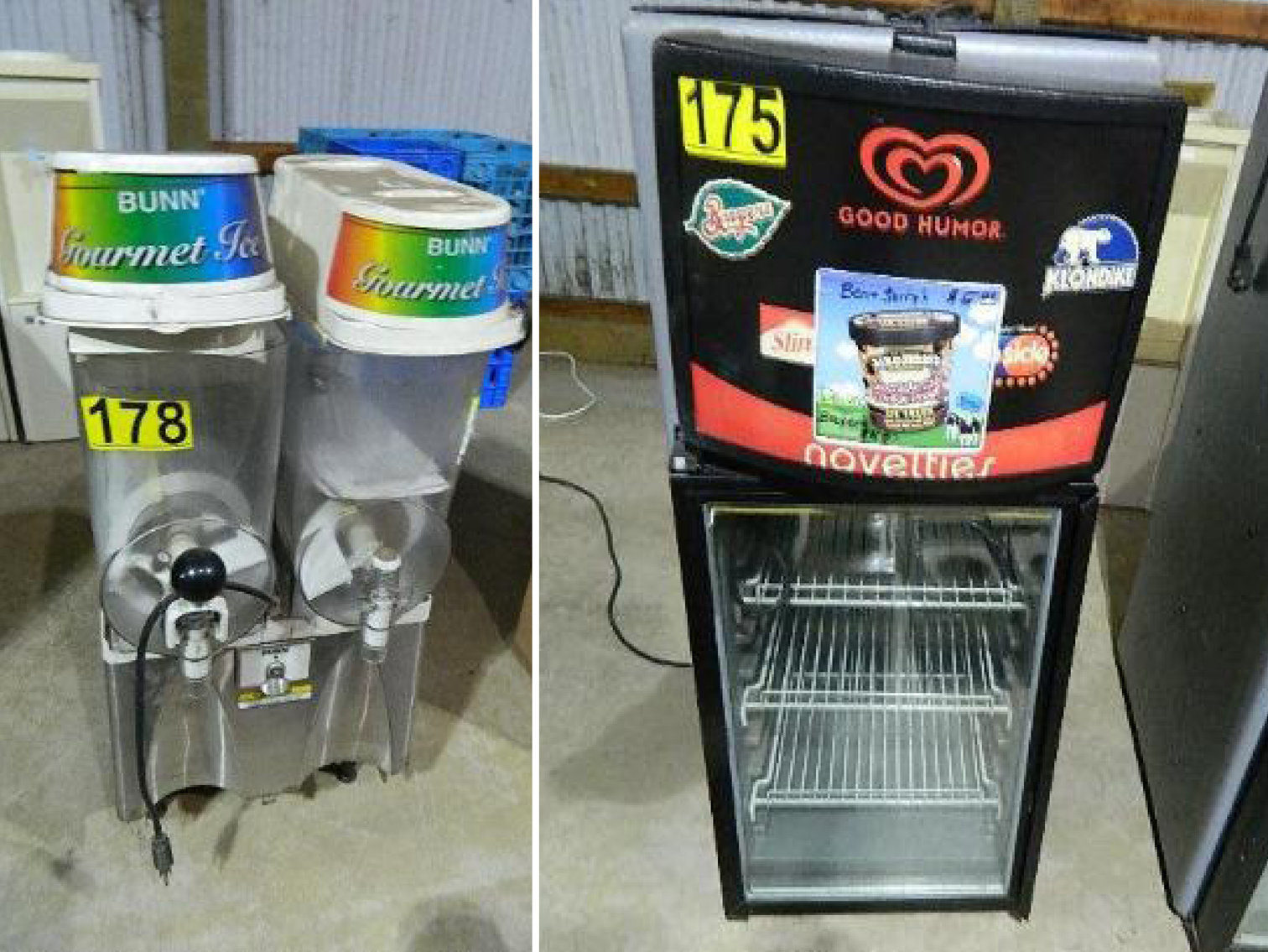 Surplus Equipment: Coffee Machines, Freezers, Pizza Ovens, Water Dispensers