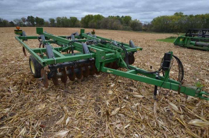 JD 9400 COMBINE, JD 4250 TRACTOR, AND FARM EQUIPMENT