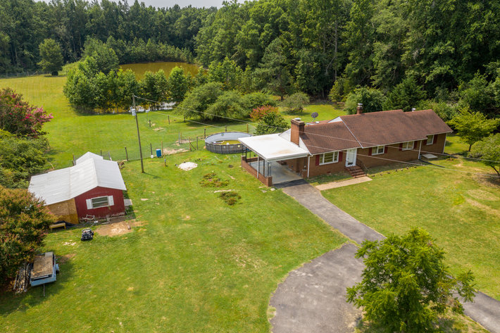 Image for 3 BR/2 BA Brick Rancher Situated on 20± Acres With a Pond - 1,740 SQFT - 4317 Grubby Rd, Wilsons, VA 23894
