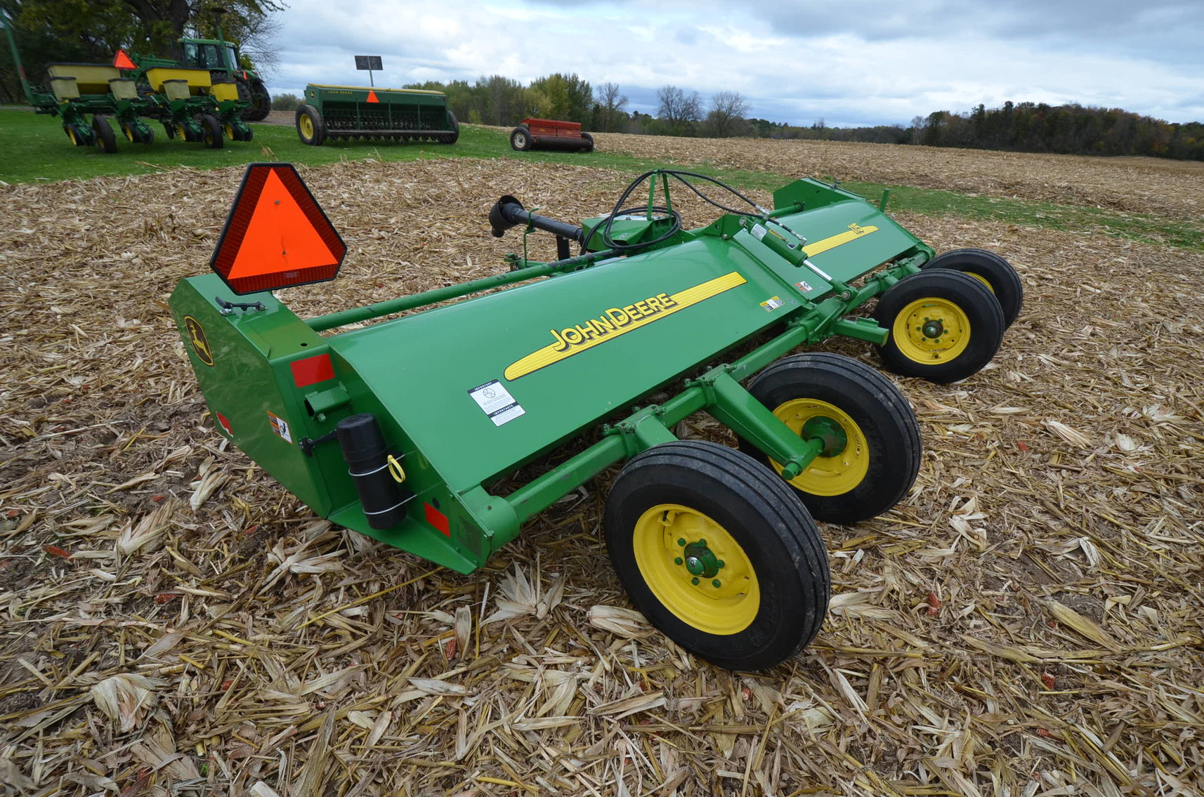 JD 9400 COMBINE, JD 4250 TRACTOR, AND FARM EQUIPMENT