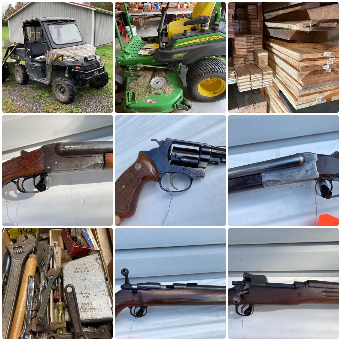 Image for Lake Lynn, PA – Online Moving Auction! 30+ Guns, ’15 Polaris Ranger, JD Ztrak Mower, Furniture, Tools/Shop Items, and More!