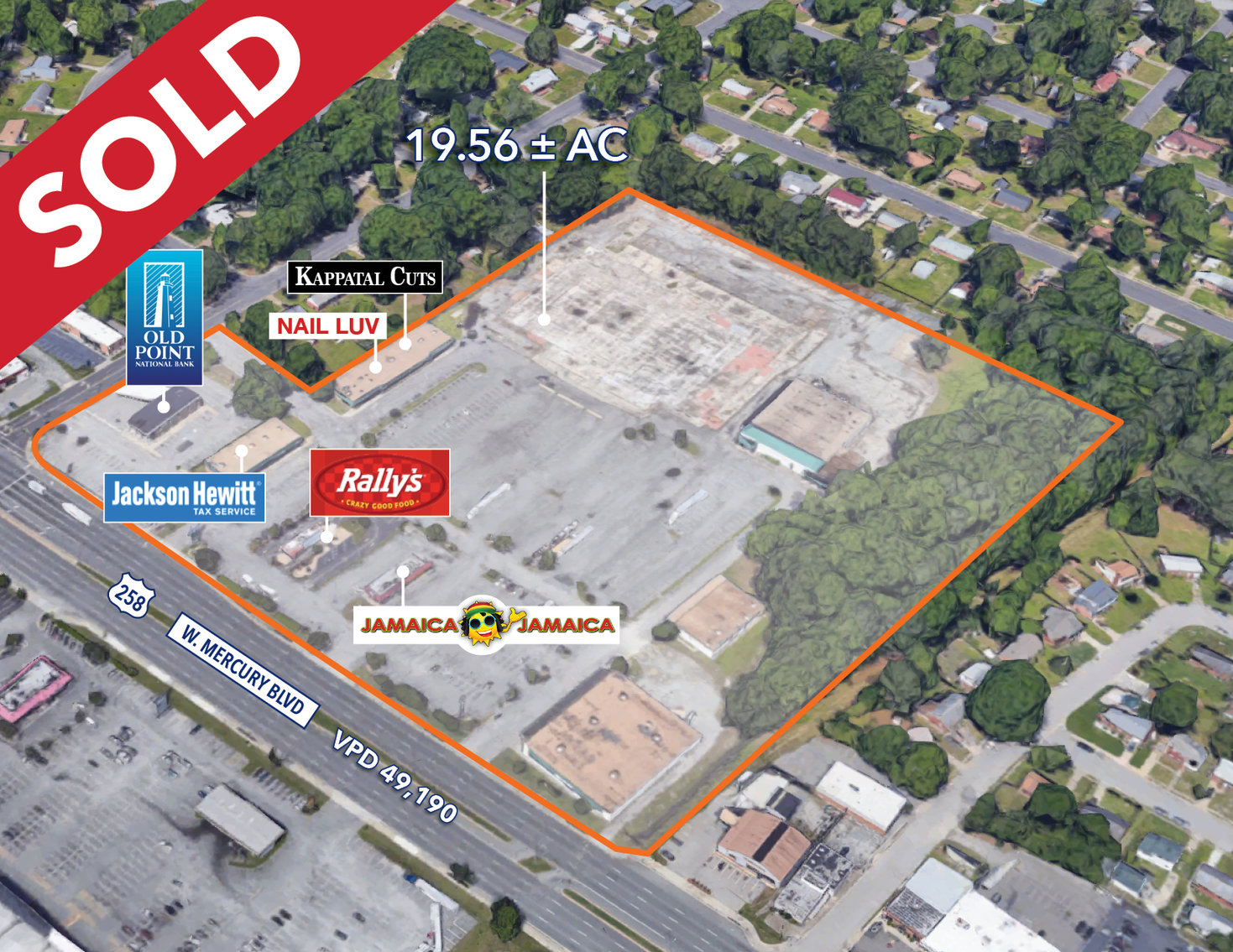 SOLD 19.56 Acres Redevelopment Opportunity 4030 West Mercury Blvd., Hampton VA 23666