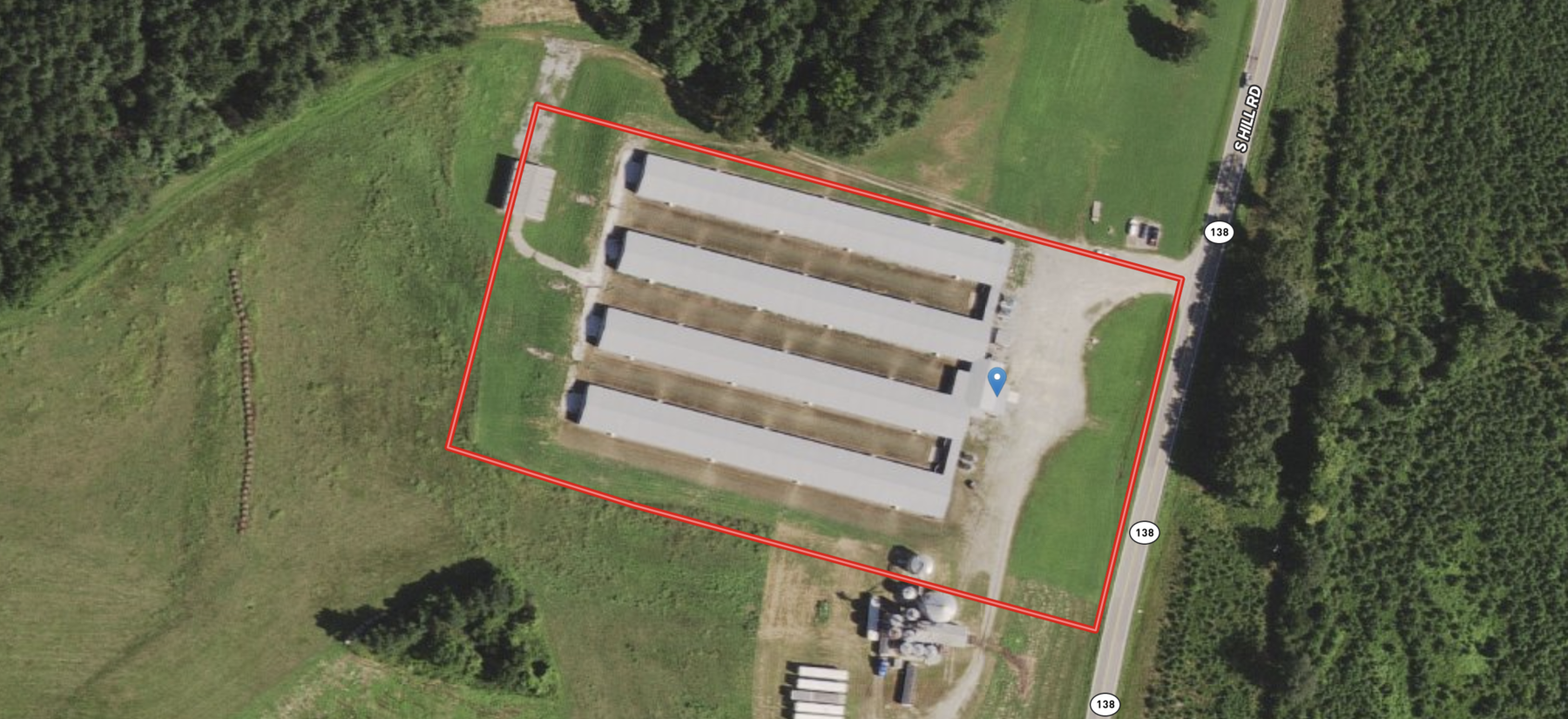 Image for 4 Poultry Houses, Office, Egg Room & Detached Warehouse/Shop on 5 +/- Acres in Lunenburg County, VA--SELLING to the HIGHEST BIDDER!!