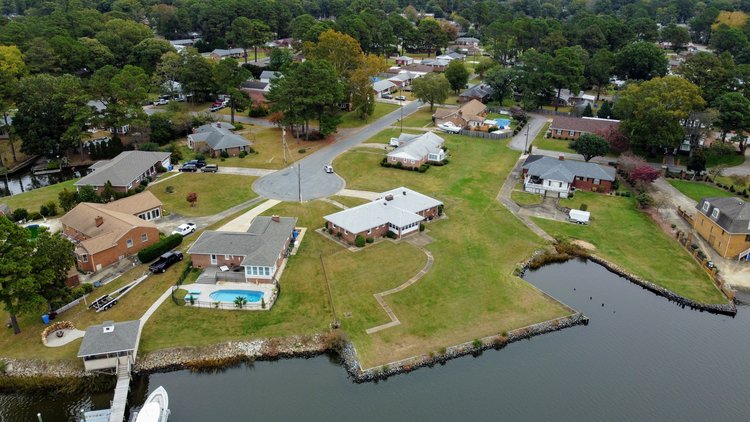 Image for SOLD!  $495,000 | Waterfront | 3 BR, 2BA, 2,002 +/- sf | All Brick Rancher | Deep Water Access | 4107 Chowan Ave. | Chesapeake, VA | ACCELERATED SALE