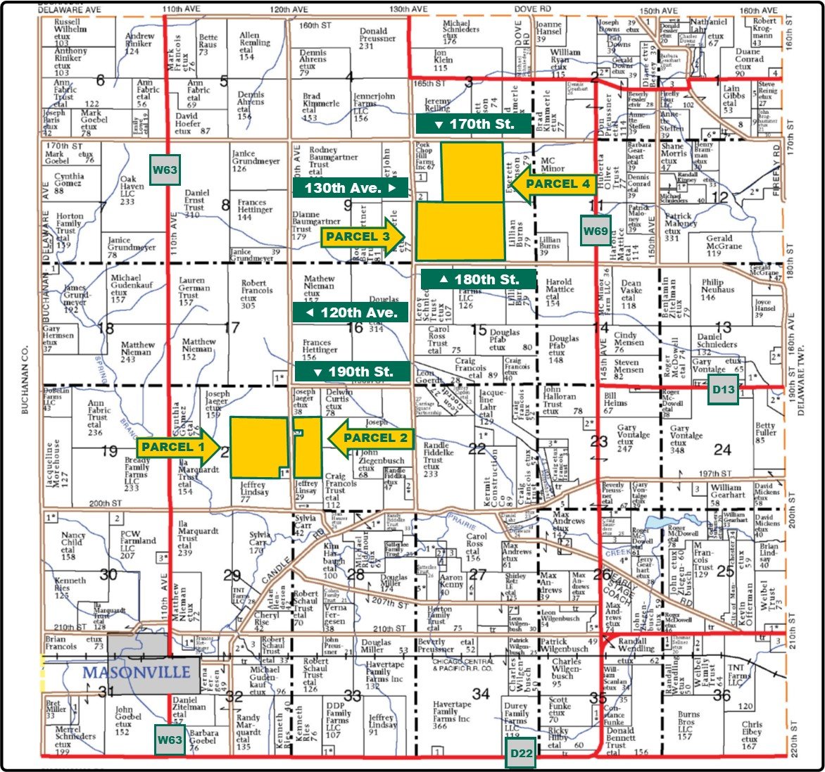 Delaware Co., IA 953.65 Ac., m/l (0501113)