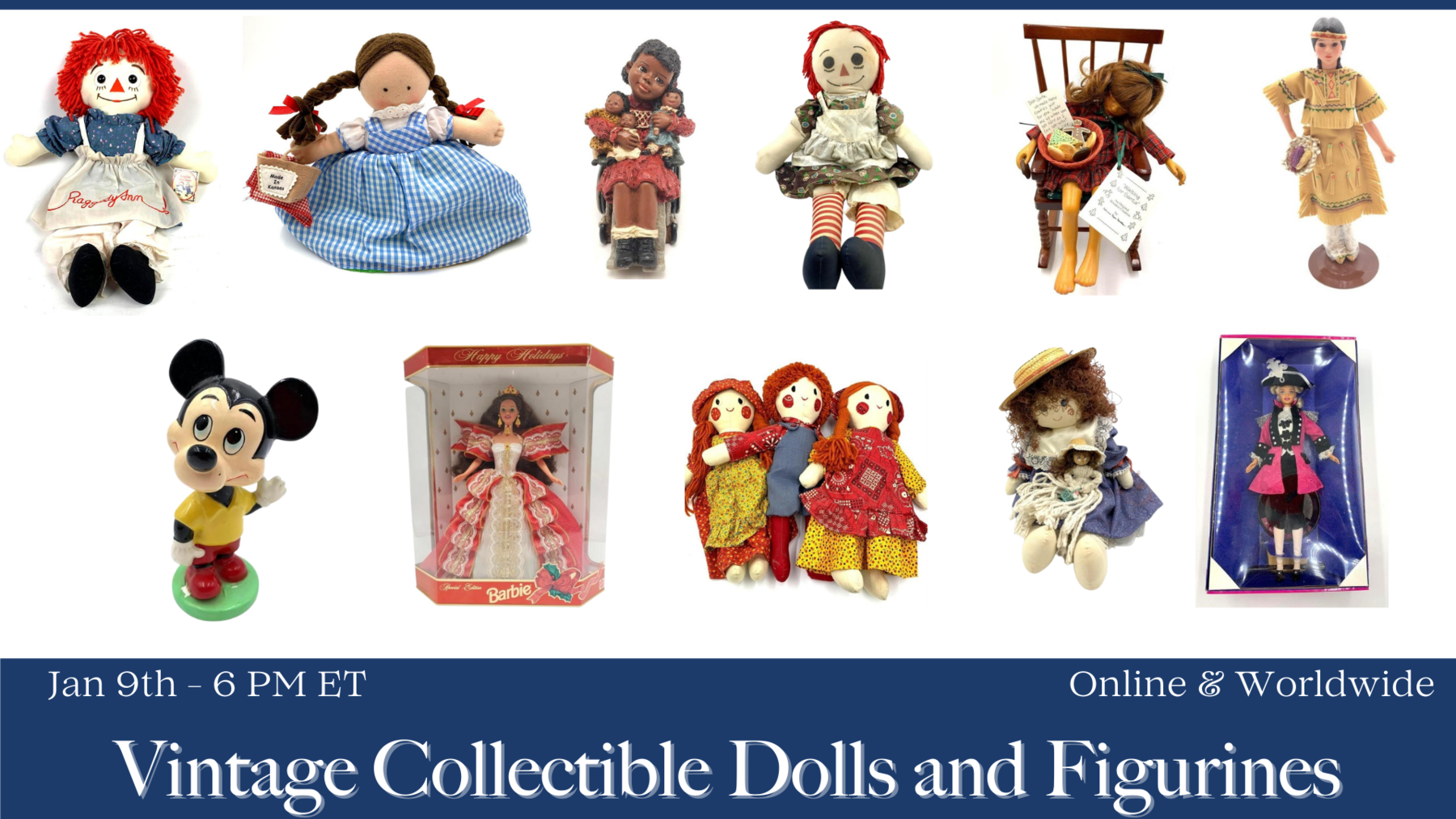 Vintage Collectible Dolls and Figurines