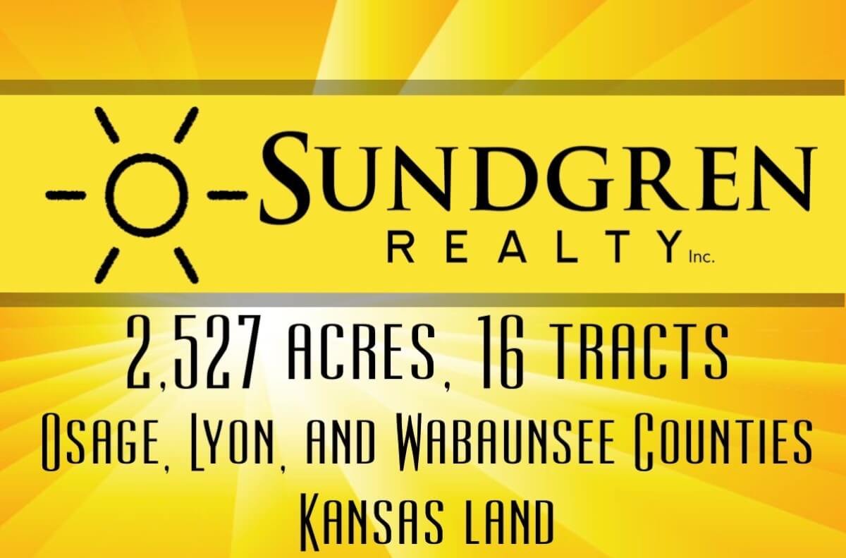 2527+- Acres Osage, Lyon, and Wabaunsee County, Kansas Land Selling In 16 Tracts