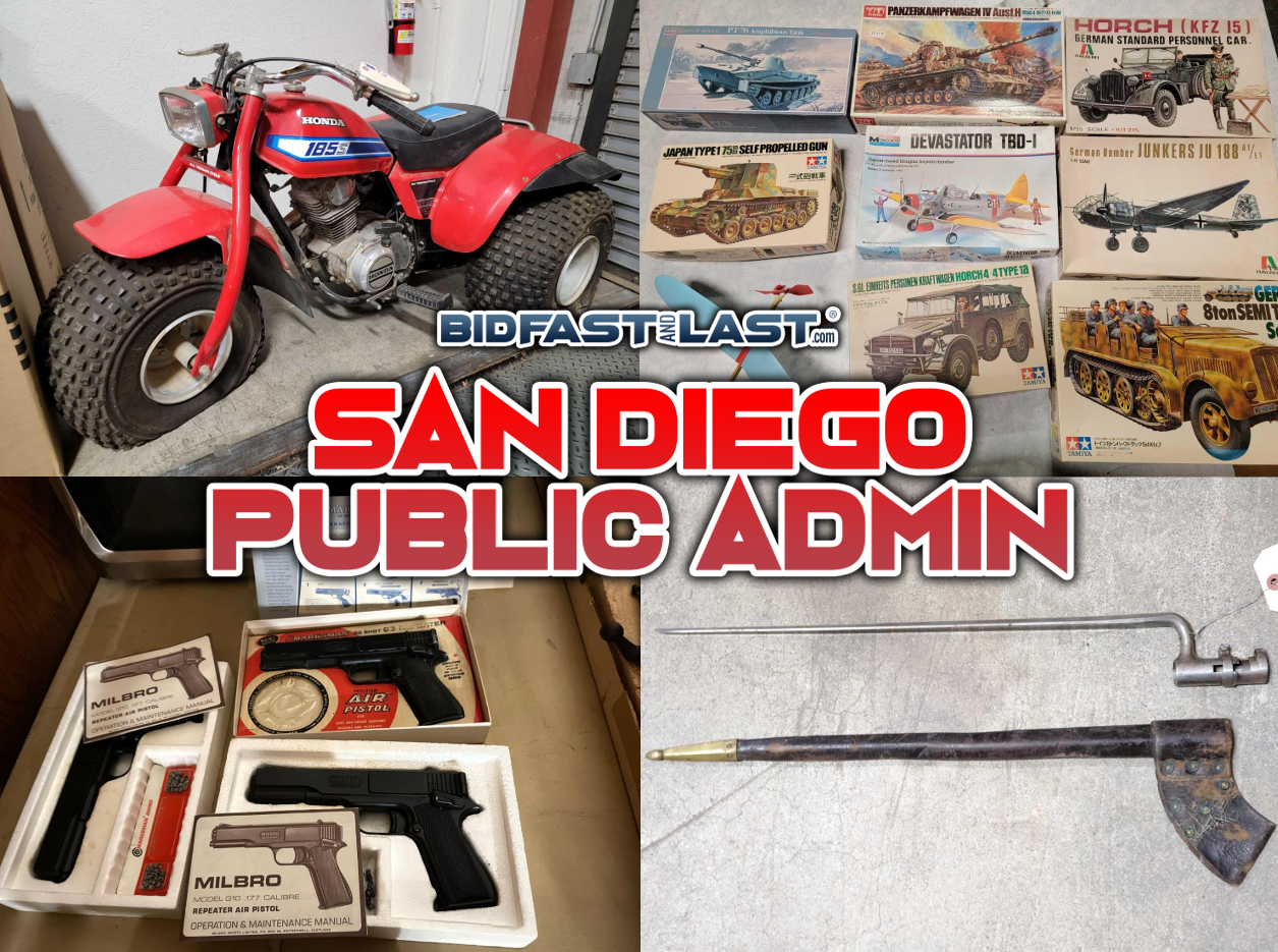 Image for San Diego Public Administrator Auction 2022