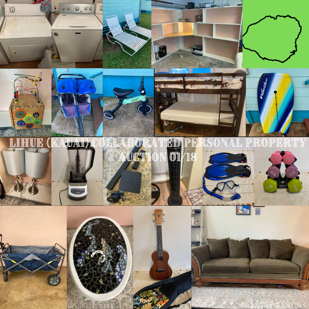 Image for Lihue (KAUAI) Collaborated Personal Property Auction 01/18