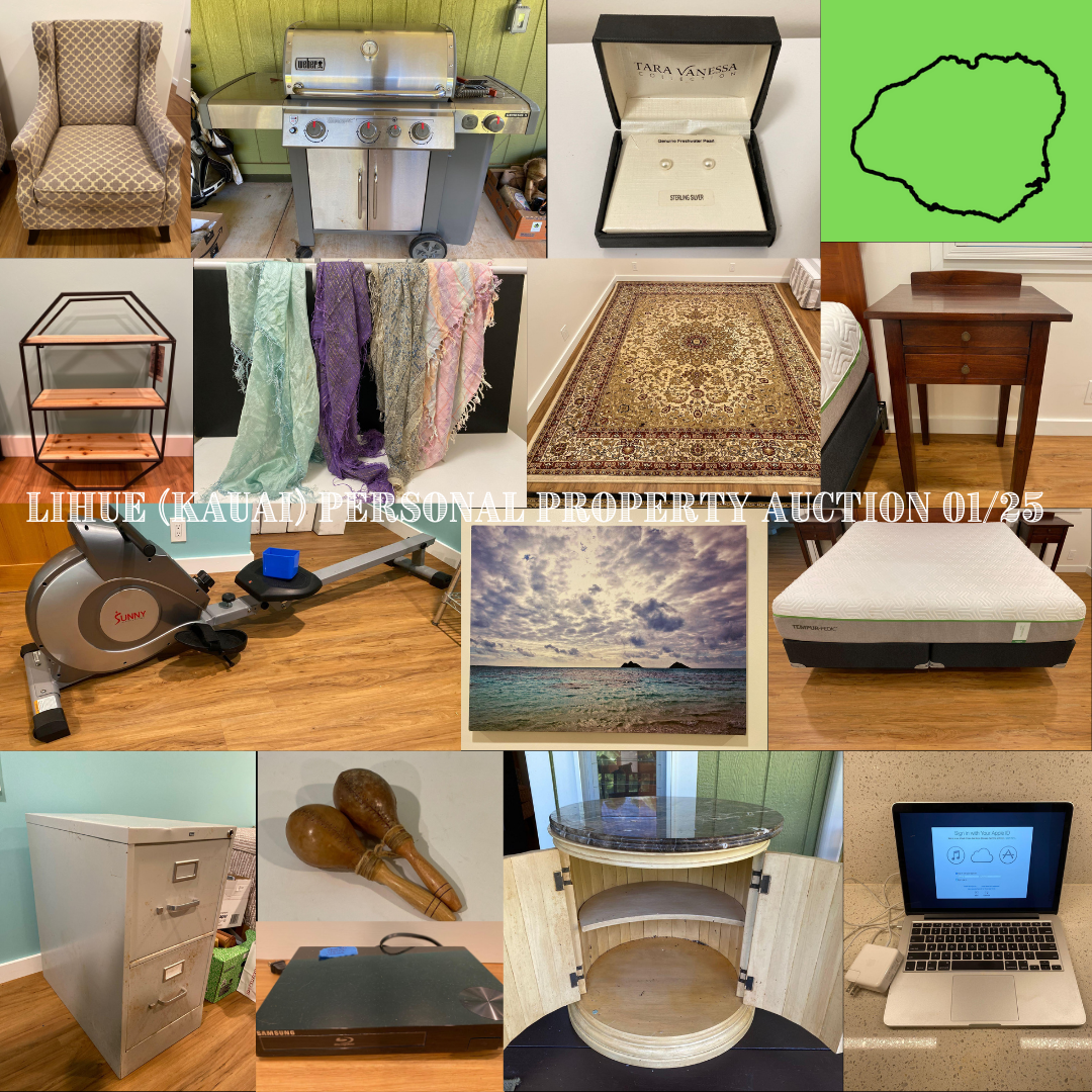 Image for Lihue (KAUAI) Personal Property Auction 01/25