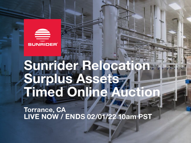Image for Sunrider Relocation Surplus Assets Auction