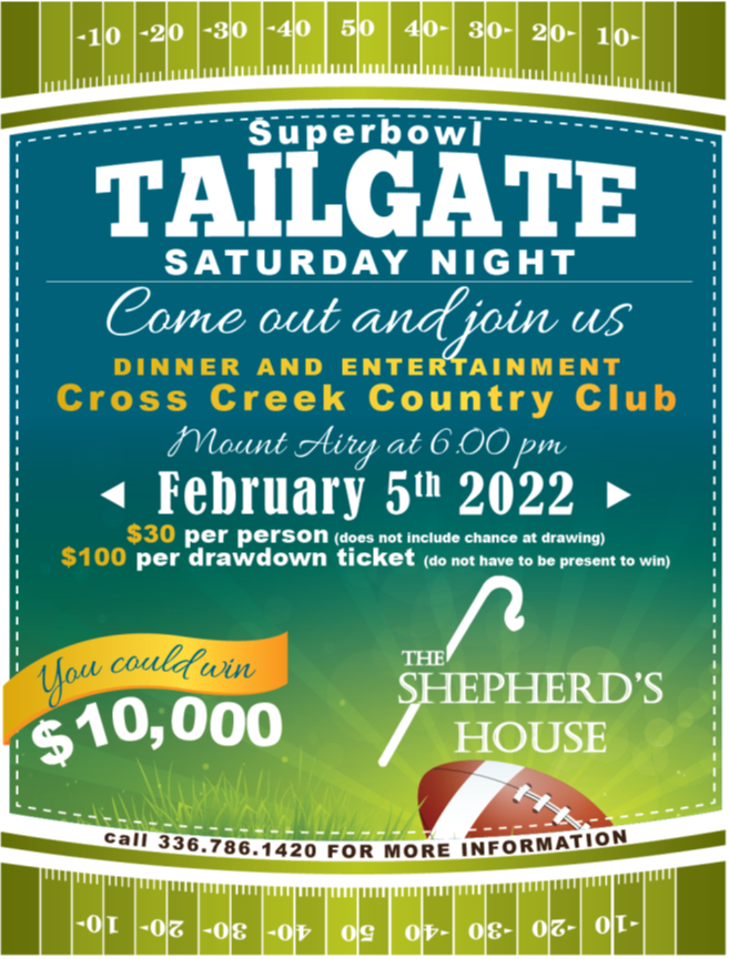 Image for The Shepherd's House Superbowl Tailgate Silent/Online Only Auction