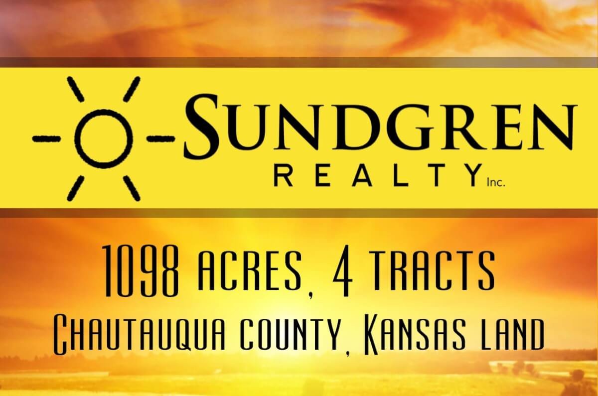 4 Tracts: 1098 Acres Chautauqua Co KS Land