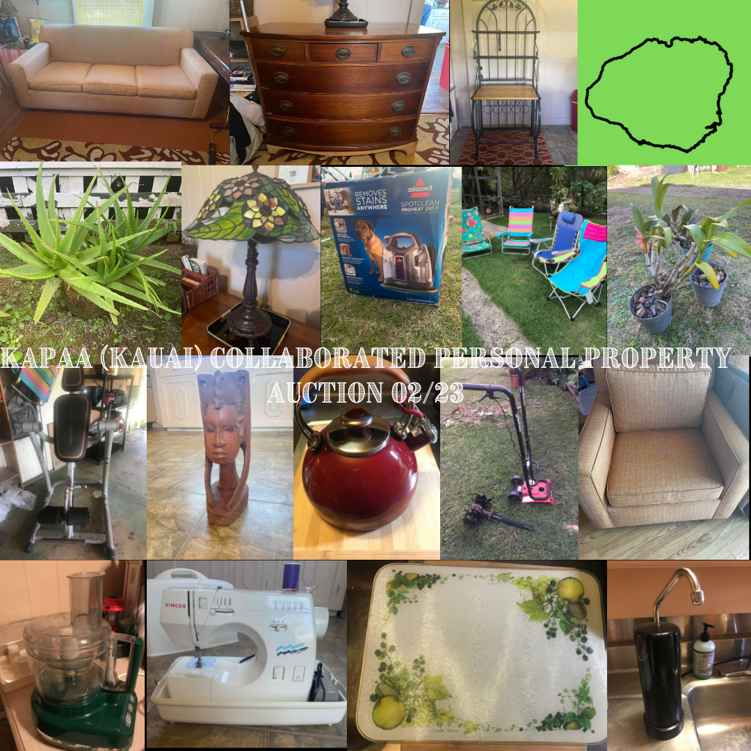 Image for Kapaa (KAUAI) Collaborated Personal Property Auction 02/23