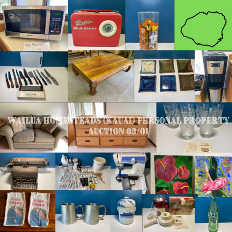 Image for Wailua Homesteads (KAUAI) Personal Property Auction 03/01
