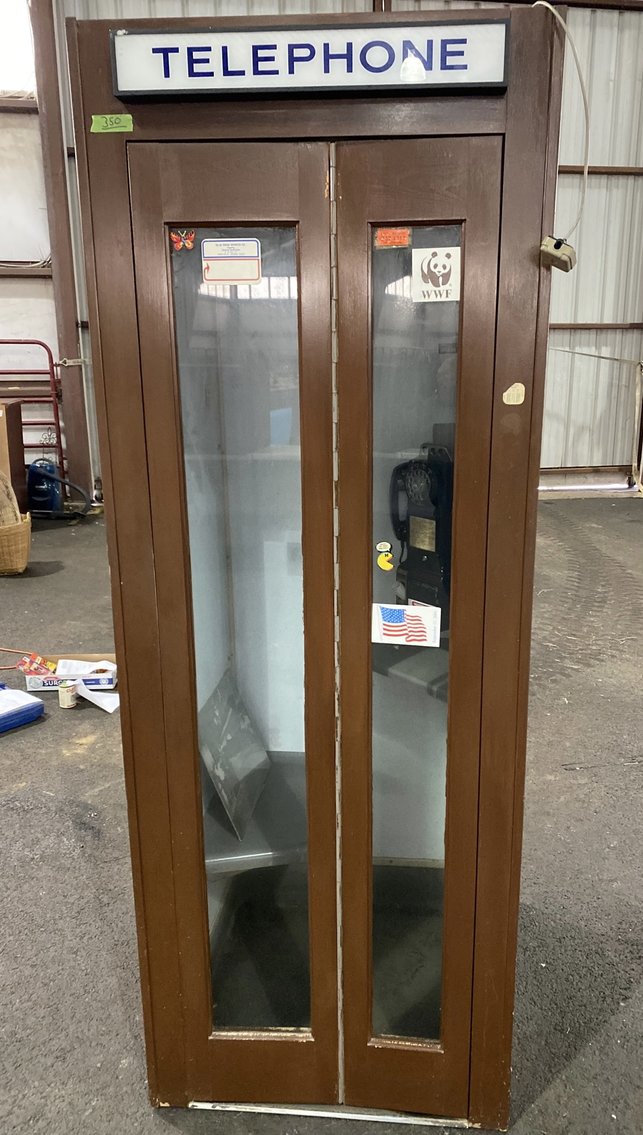 Image for Telephone Booth, Knives, Butter Molds, Head Vase Dolls, Collectibles, Glassware