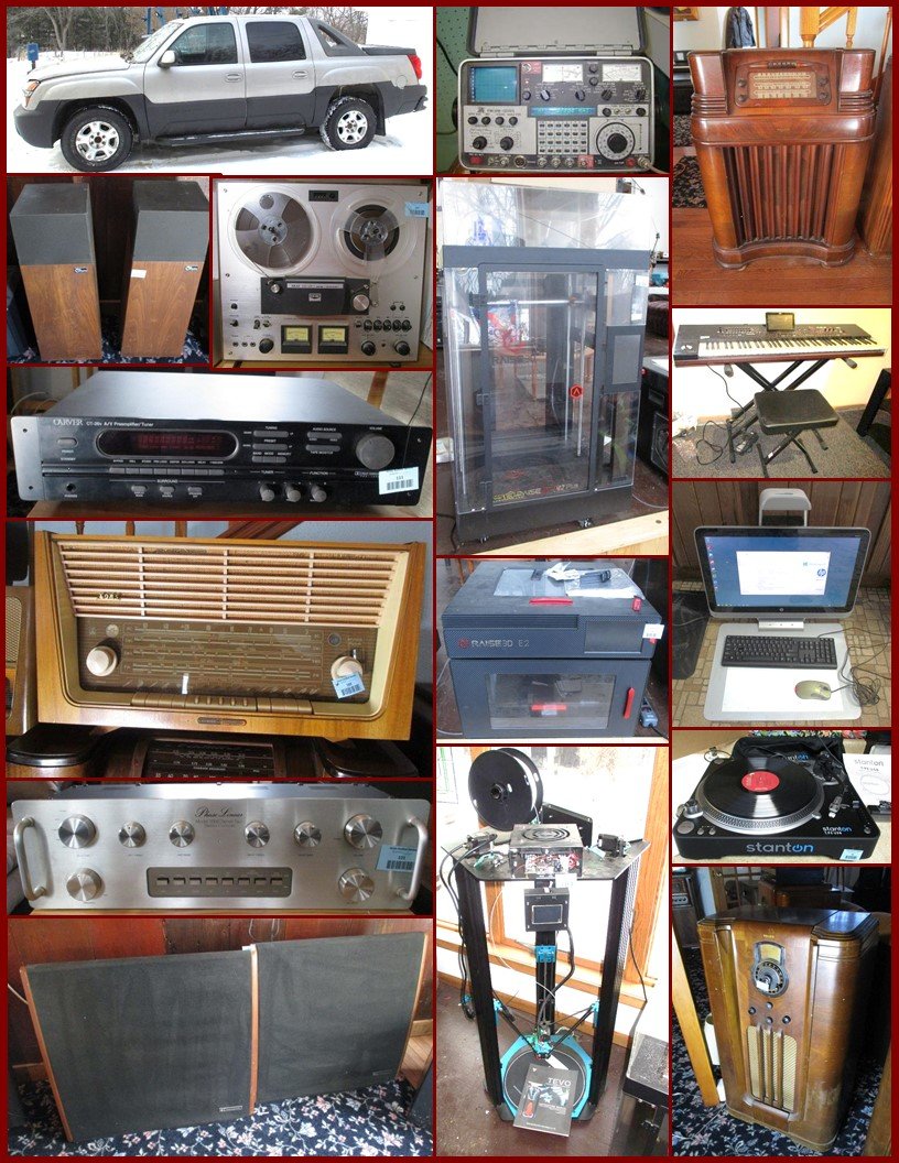 Image for 3D Printers, Trucks, High End Audio, Testing Equipment & Antique Radios