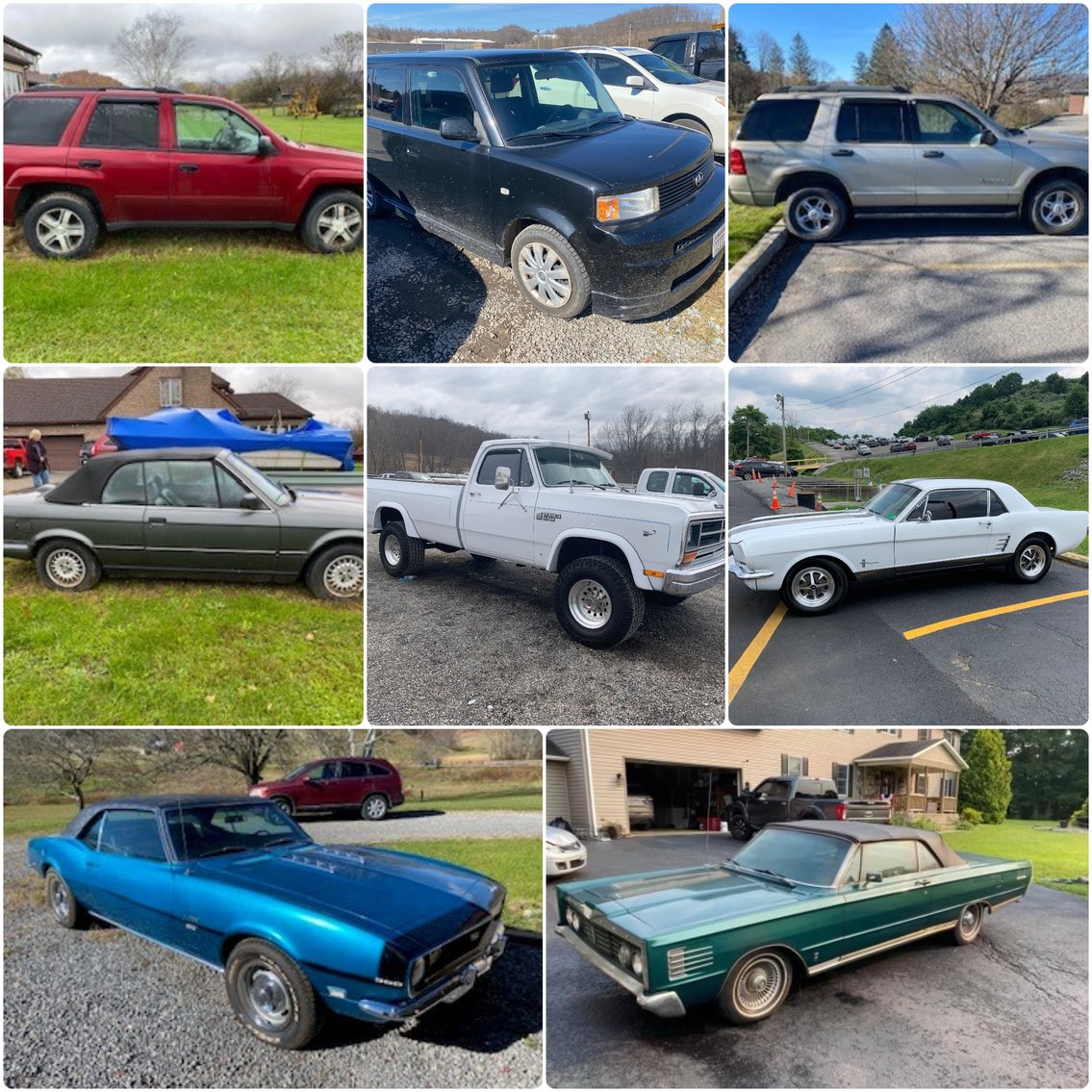 Image for Shinnston, WV -  ’65 Mercury Parklane, ’66 Mustang, ’88 Dodge, ’68 Camaro 350SS, and more!