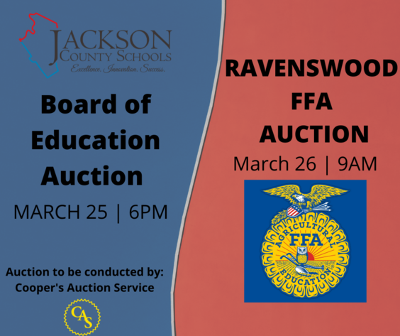 Image for Jackson County Board of Education Auction/ Ravenswood FFA Auction