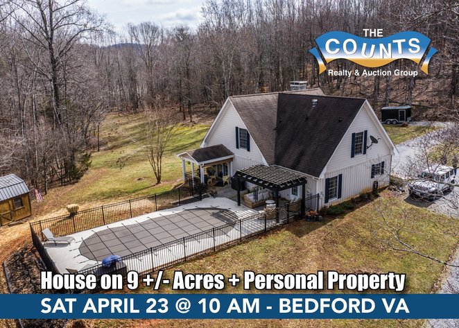 Image for Auction: Home on 9 ± Acres + Personal Property