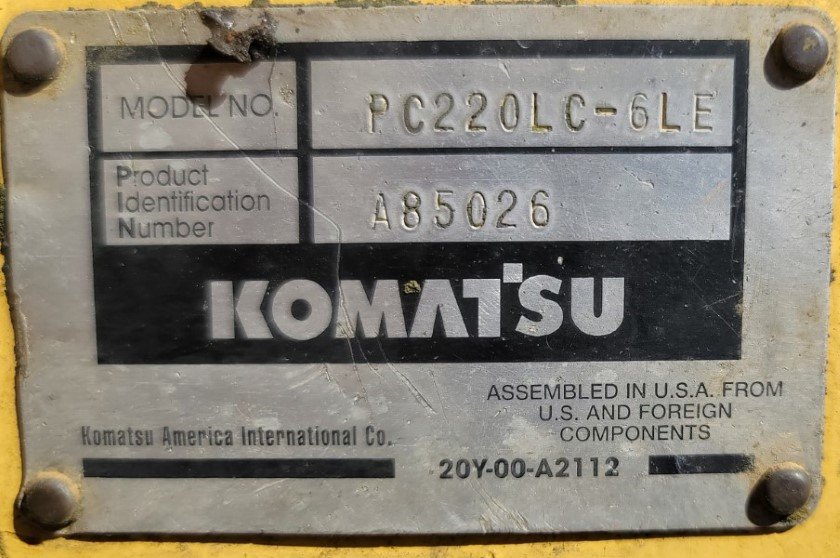 Image for 2000 Komatsu PC220LC-6LE Online Only Auction