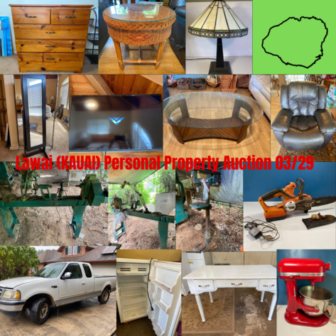 Image for Lawai (KAUAI) Personal Property Auction 03/29