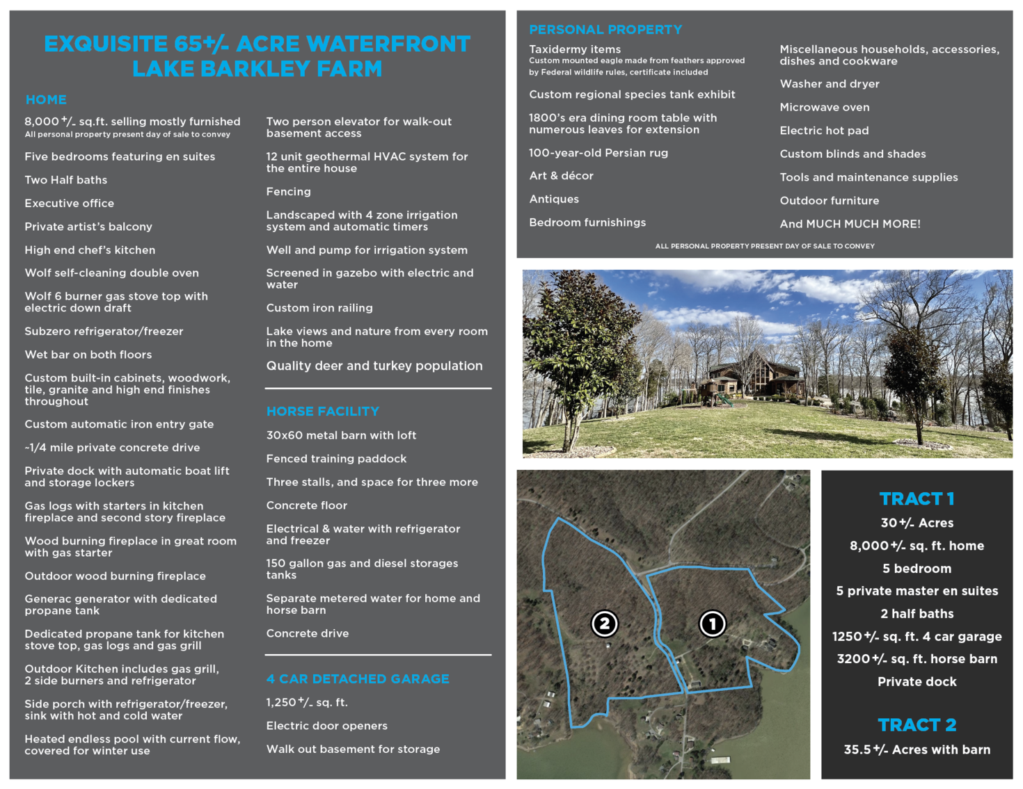 Image for EXQUISITE 65+/ ACRE WATERFRONT LAKE BARKLEY FARM