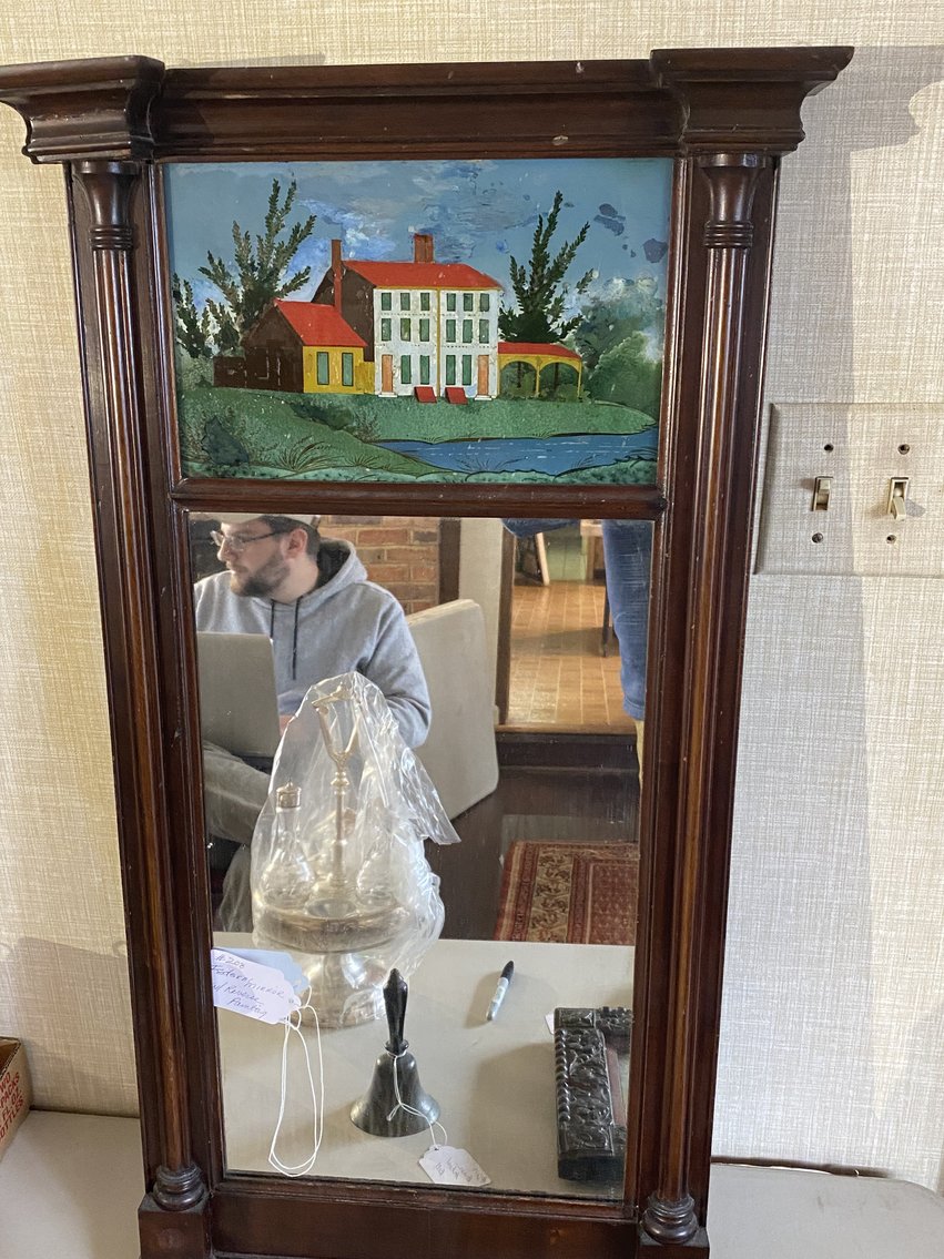 Image for J.E.B. Stuart Bed, Blue Ridge Pottery, Folk Art, Antique Furniture