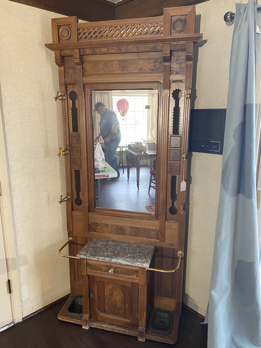 Image for J.E.B. Stuart Bed, Blue Ridge Pottery, Folk Art, Antique Furniture