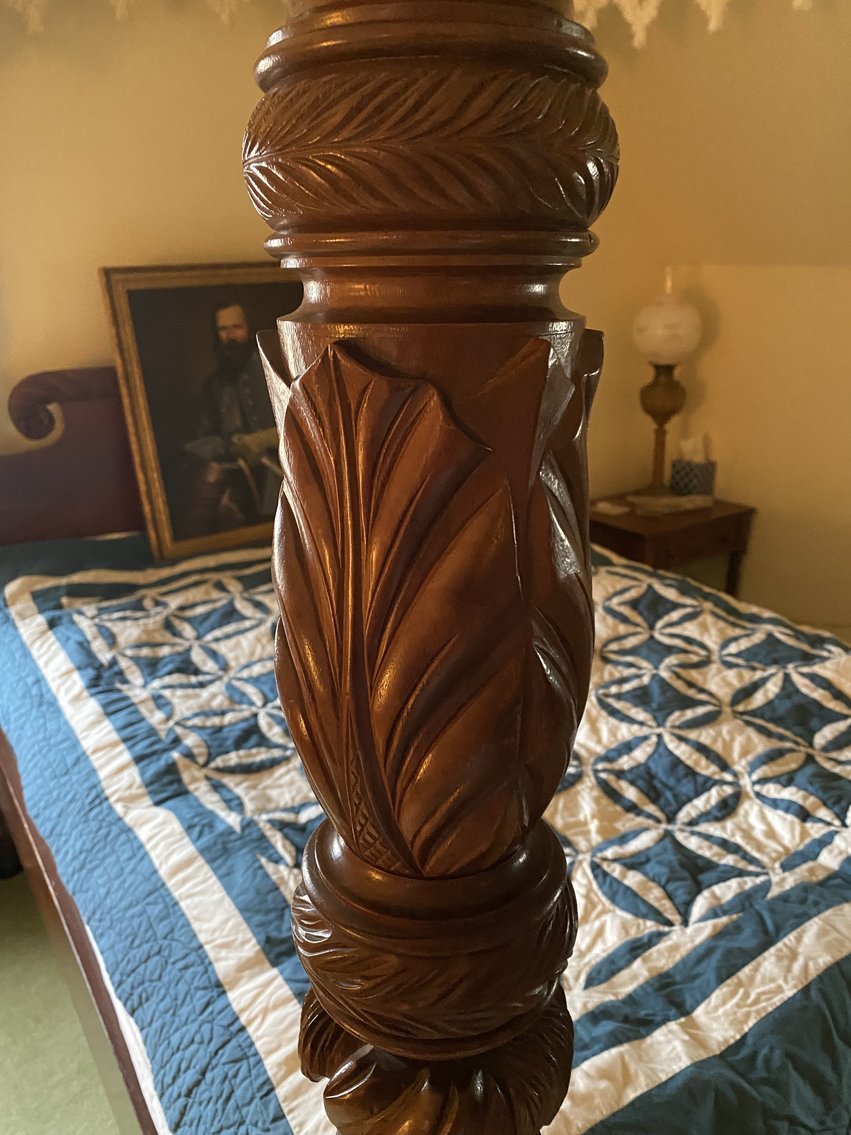 Image for J.E.B. Stuart Bed, Blue Ridge Pottery, Folk Art, Antique Furniture