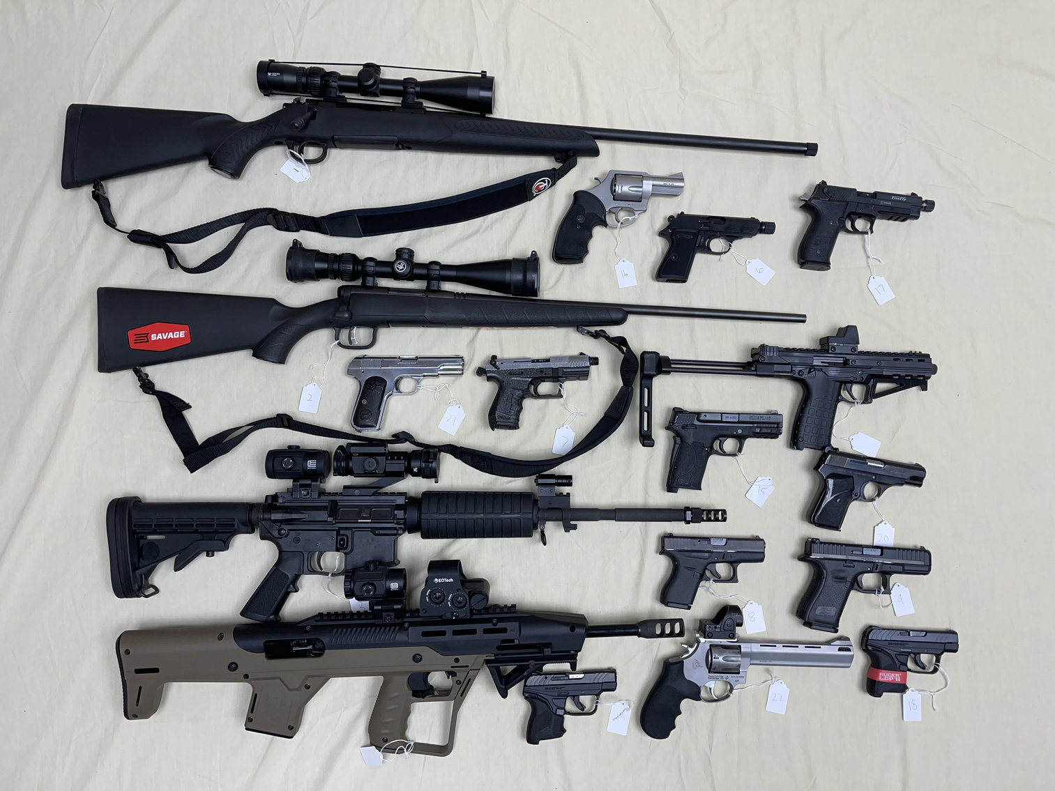 17 Guns Selling by Online Only Auction