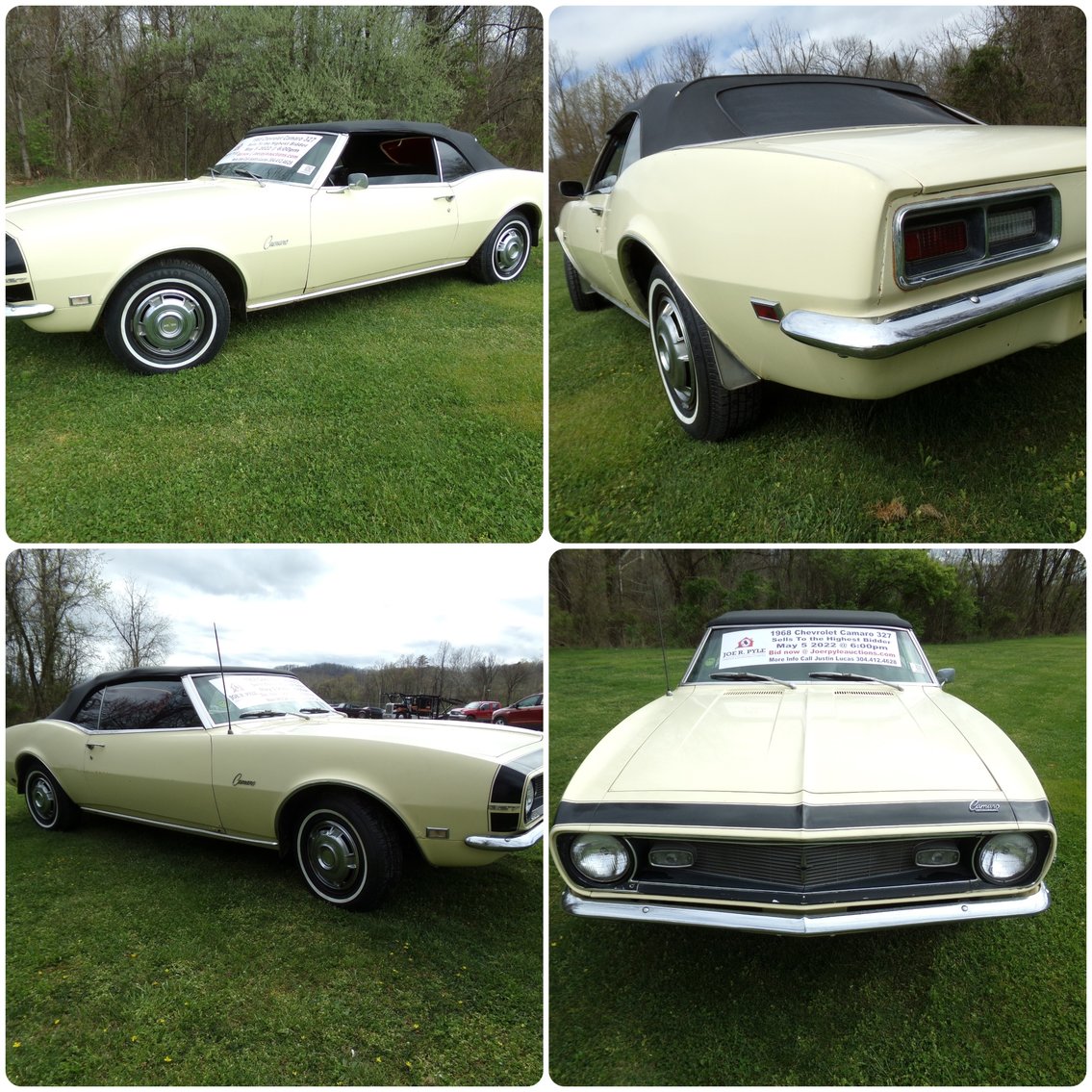 Image for St Albans, WV - 1968 Chevrolet Camaro with 327 Small Block V8 - Sells to The Highest Bidder