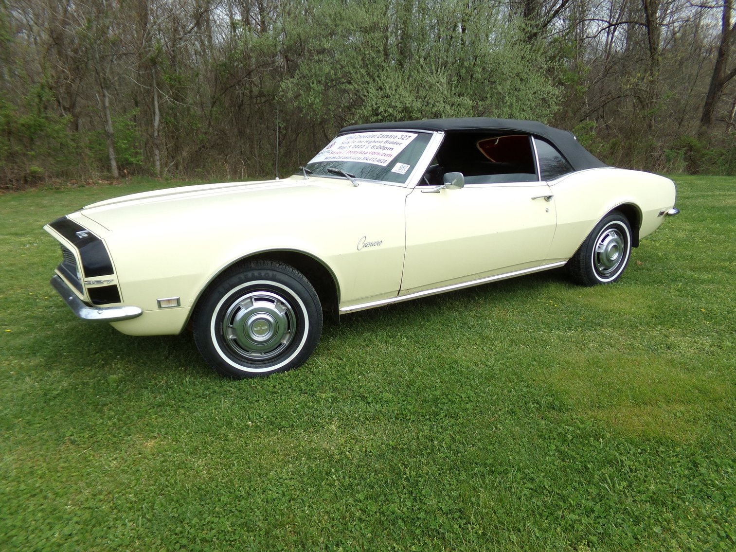 Image for St Albans, WV - 1968 Chevrolet Camaro with 327 Small Block V8 - Sells to The Highest Bidder
