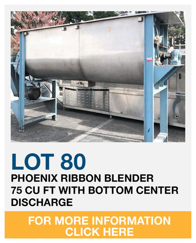 Image for Food Manufacturing & Packaging Equipment Auction