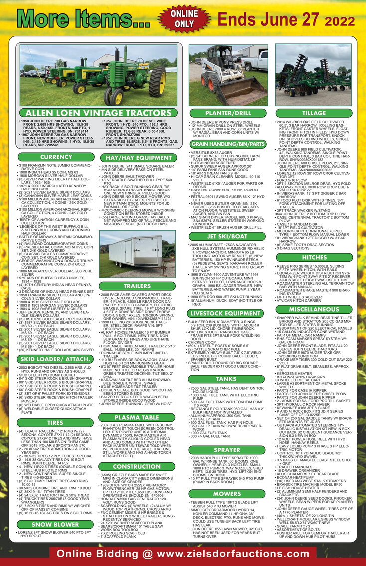 Image for JUNE FARMER DEALER ONLINE ONLY CONSIGNMENT