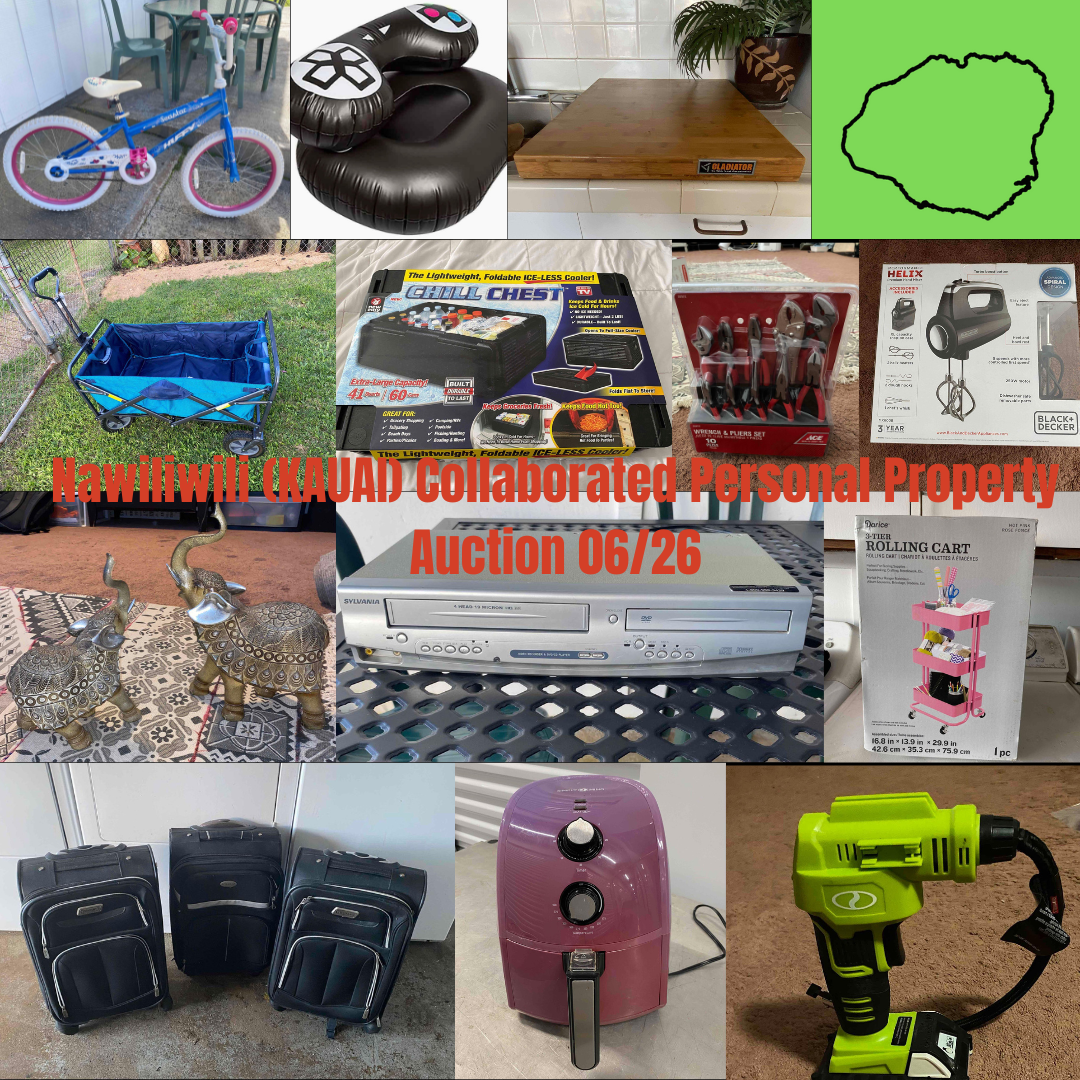 Image for Nawiliwili (KAUAI) Collaborated Personal Property Auction 06/26