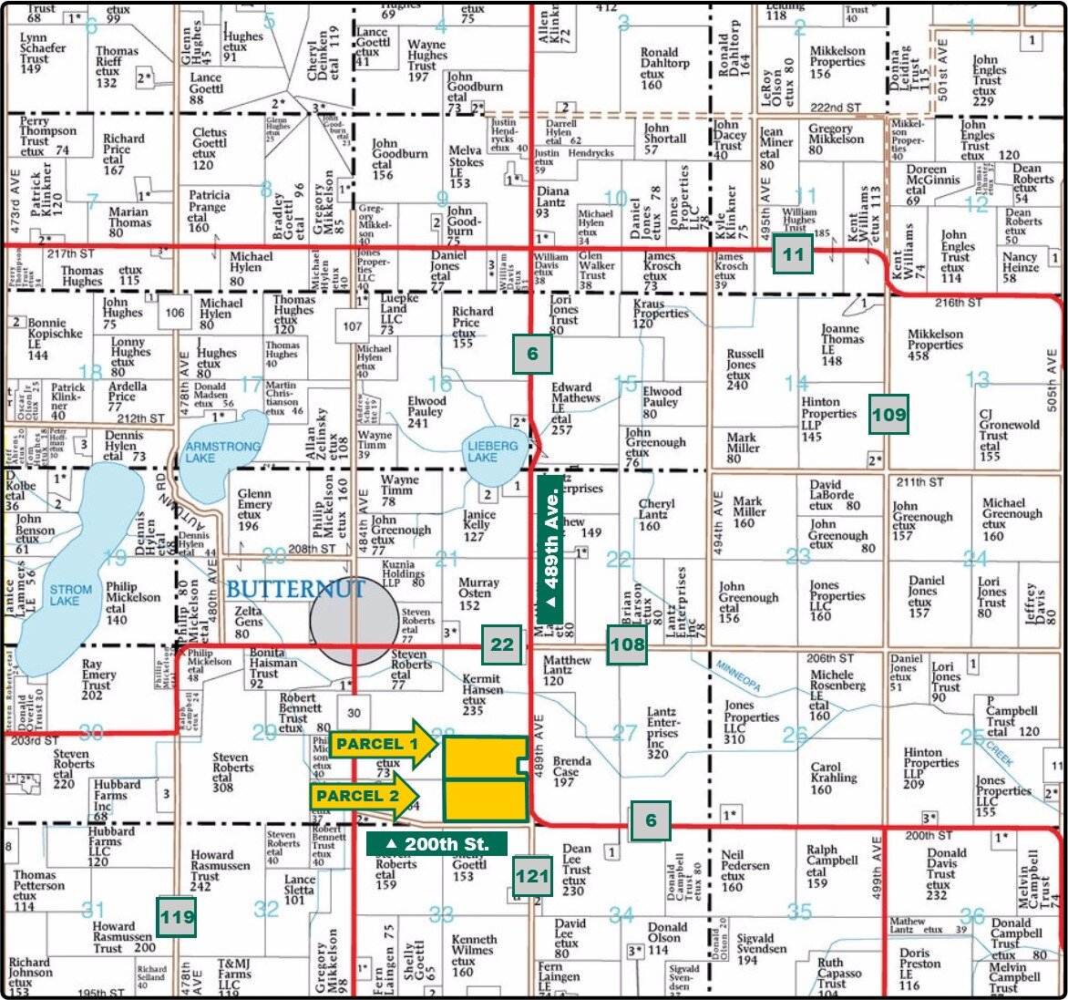 Blue Earth Co., MN 156.18 Ac., m/l (1900110)