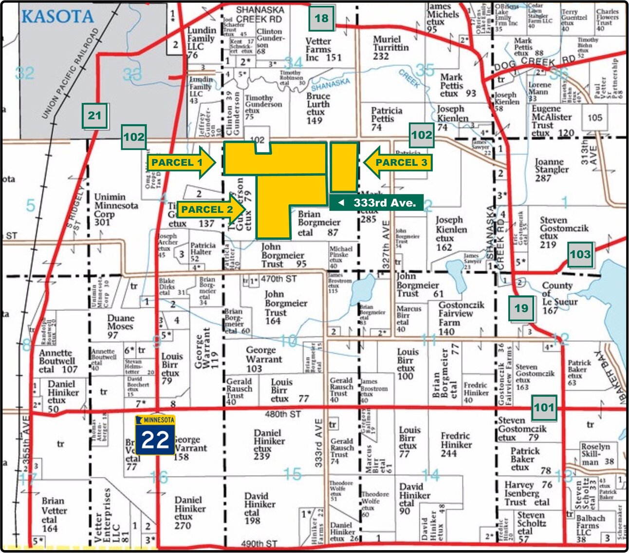 Le Sueur Co., MN 300.20 Ac., m/l (1900109)