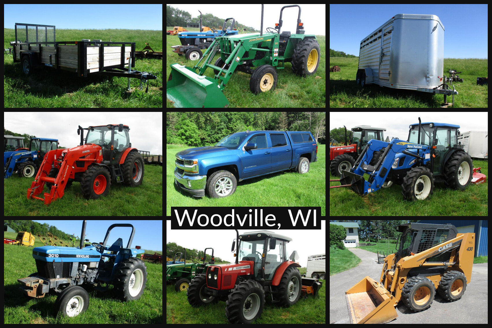 Low Hour Tractors, Trucks, Hay Equipment, Skid Steer, 4Wheelers & More