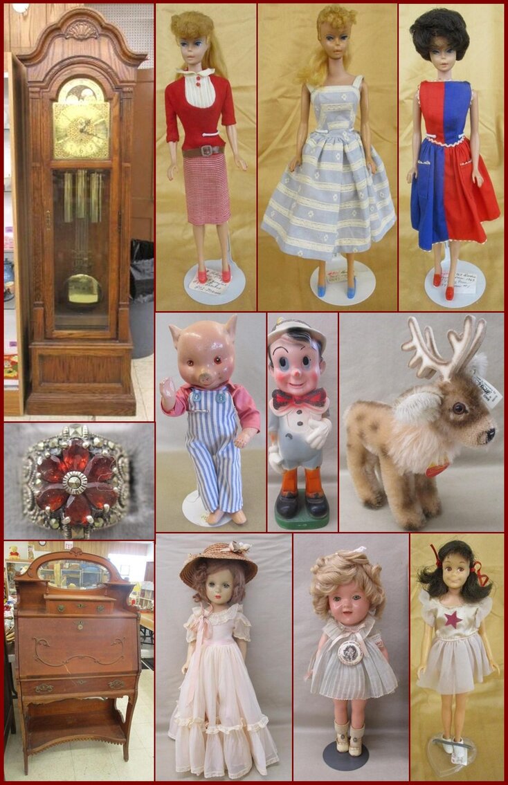 Image for Furniture, Vintage Dolls, Jewelry and Collectibles (red tag)